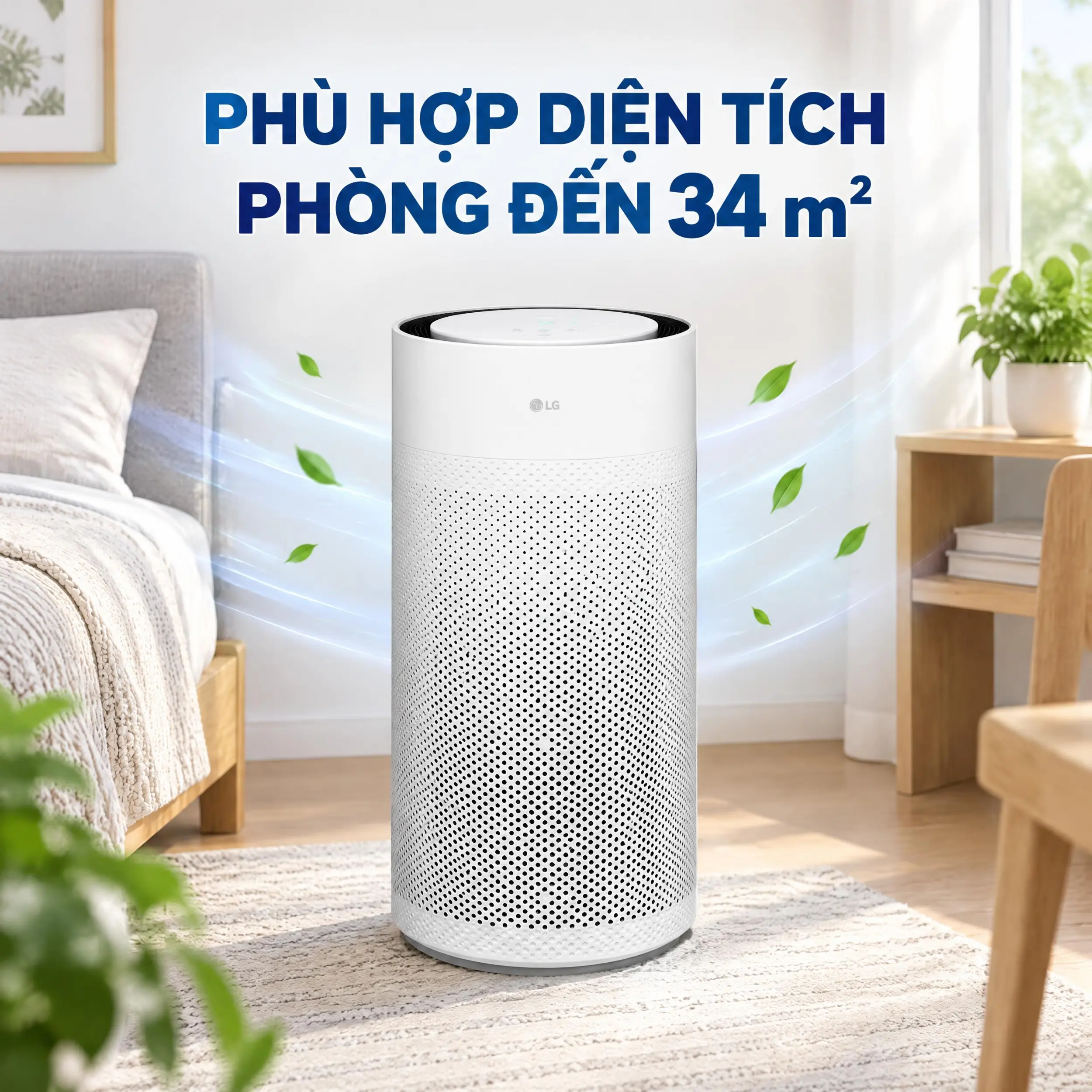 Máy lọc không khí LG PuriCare Aero Hit AS35GGW10.ABAE 35W Màu Trắng