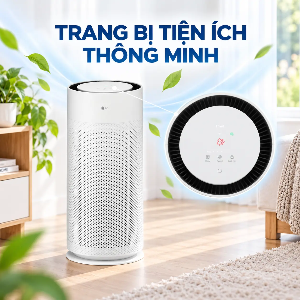 Máy lọc không khí LG PuriCare Aero Hit AS35GGW10.ABAE 35W Màu Trắng