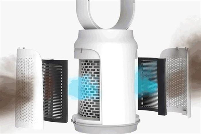 Máy lọc không khí kết hợp quạt không cánh Lumias T08 Pro Màu Trắng