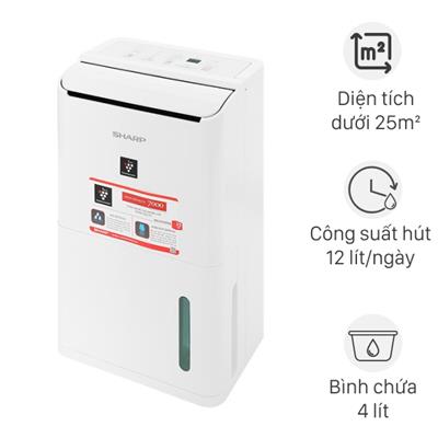 Máy hút ẩm Sharp DW-D12A-W