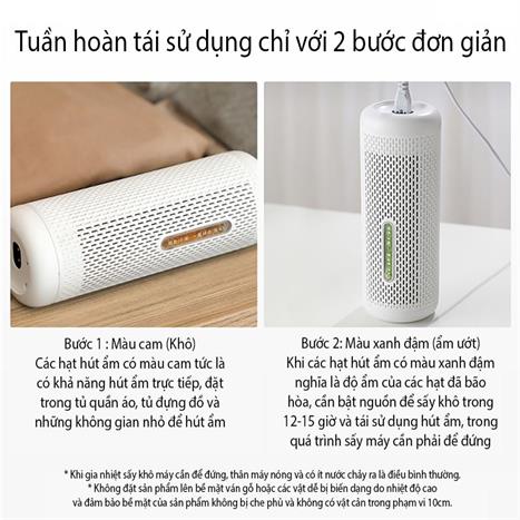 Máy hút ẩm mini Deerma CS50M Màu Trắng
