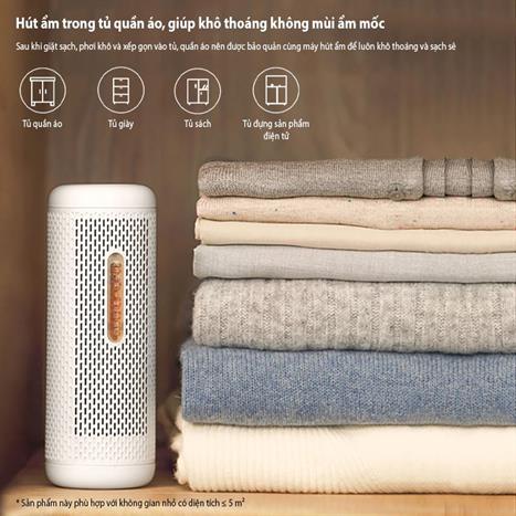 Máy hút ẩm mini Deerma CS50M Màu Trắng