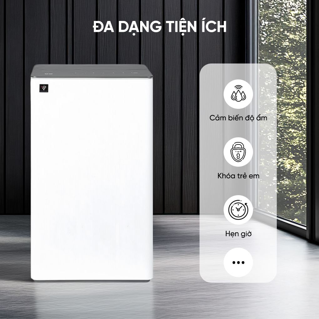 Máy hút ẩm Sharp DW-T30HV-W - Tiện ích Máy hút ẩm Sharp DW-T30HV-W - Tiện ích