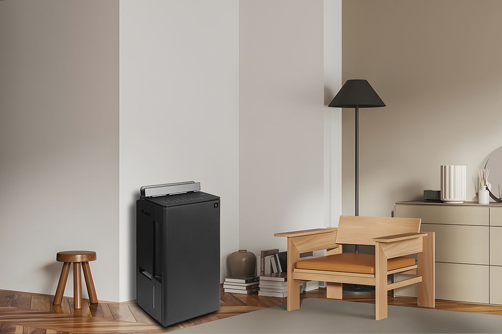 Máy hút ẩm kết hợp lọc không khí Sharp DW-T30FV-H Màu Đen