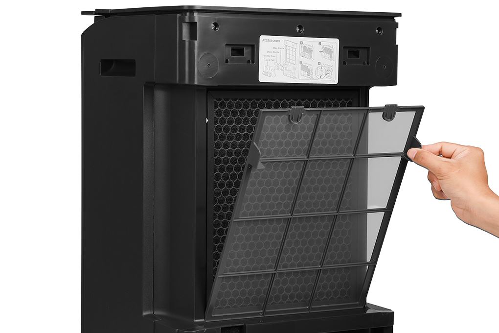 Máy hút ẩm kết hợp lọc không khí Sharp DW-T30FV-H Màu Đen