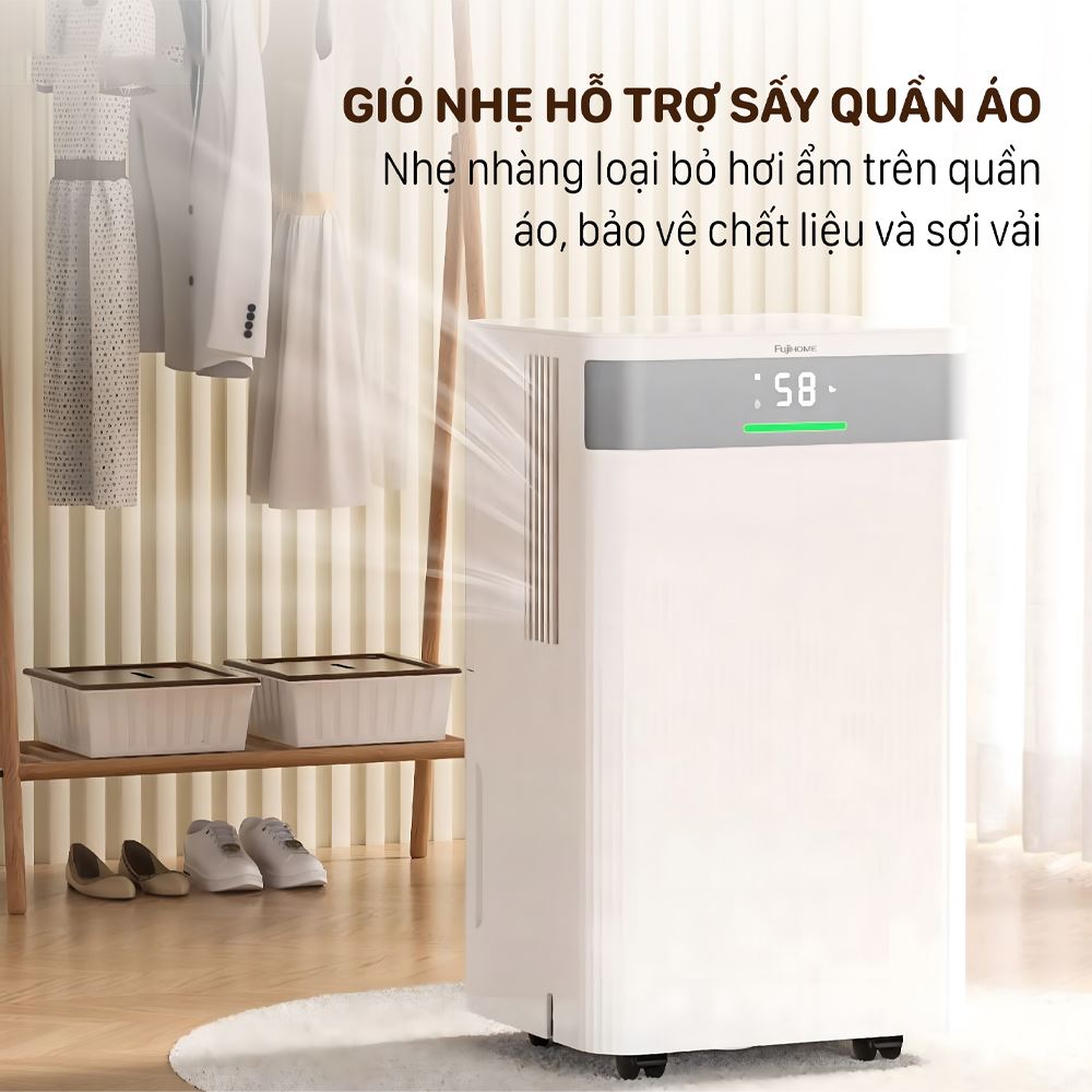 Máy hút ẩm FUJIHOME DH12NW Màu Trắng
