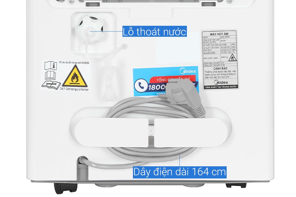 Máy hút ẩm Midea MDDP-30DEN7 Màu Trắng