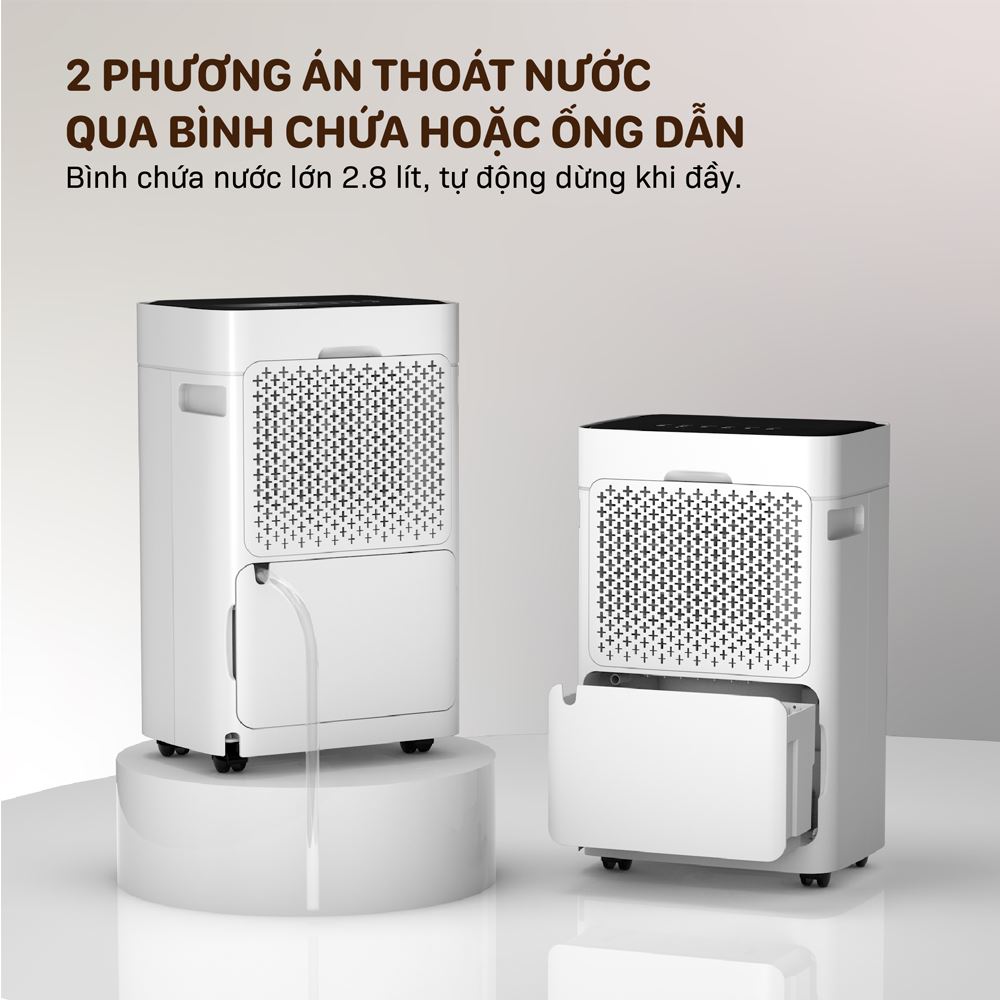 Máy hút ẩm Fujihome DH18W-HEPA Màu Trắng
