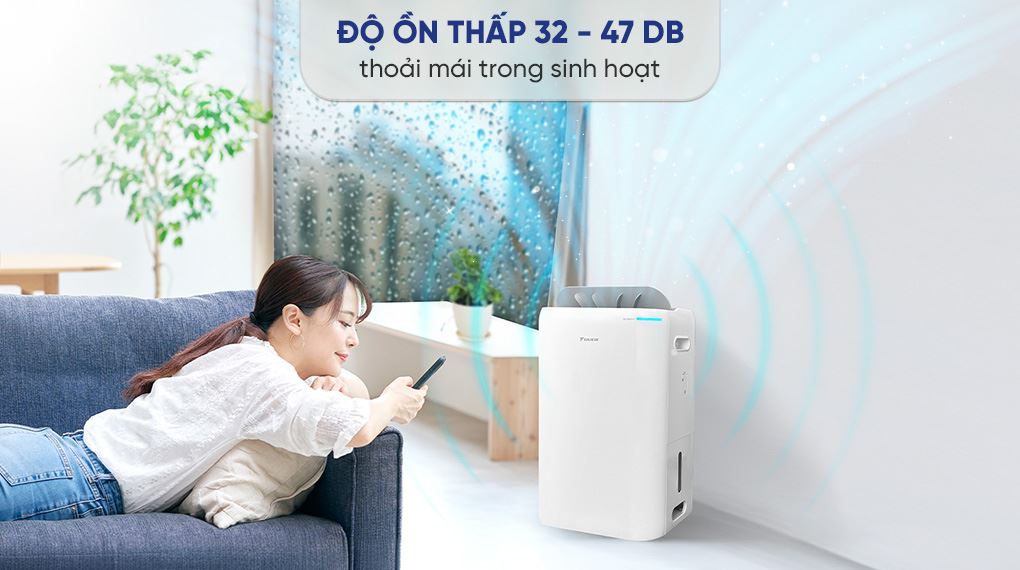 Độ ồn - Máy hút ẩm kết hợp lọc không khí Daikin JPF12AV2