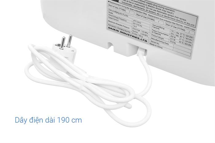 Máy hút ẩm kết hợp lọc không khí Daikin JPF12AV2 Màu Trắng - Xám