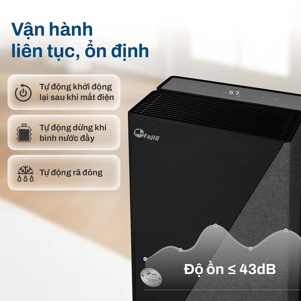 Máy hút ẩm FujiE HM-930ED Màu Đen