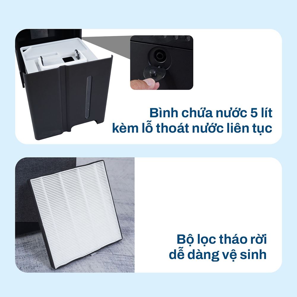 Máy hút ẩm FujiE HM-930ED Màu Đen