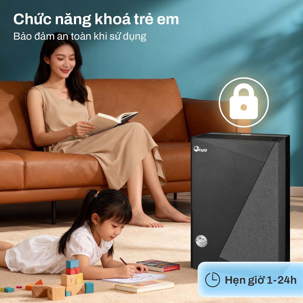 Máy hút ẩm FujiE HM-930ED Màu Đen