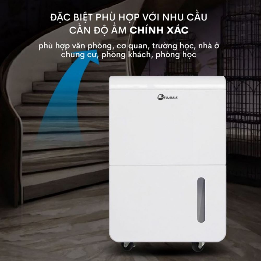 Máy hút ẩm Fujihaia DH55BL Màu Trắng - Đen