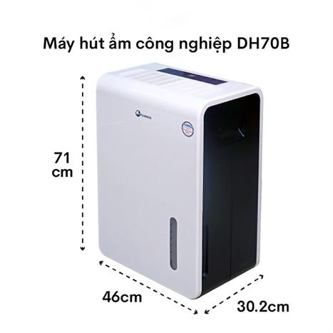 Máy hút ẩm Fujihaia DH70B Màu Trắng - Đen
