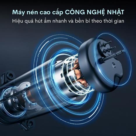 Máy hút ẩm Fujihaia DH70B Màu Trắng - Đen