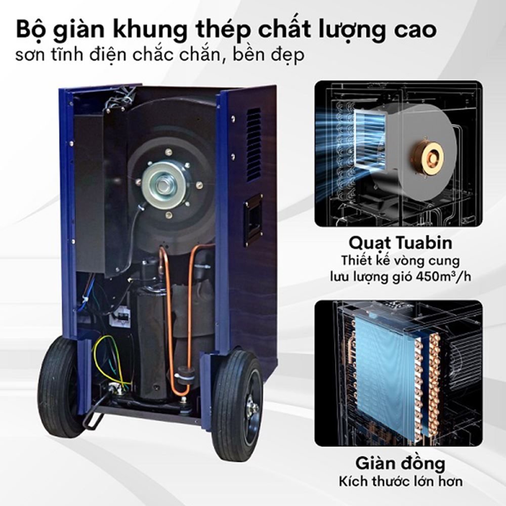 Máy hút ẩm Fujihaia DH70BL Màu Xanh đen