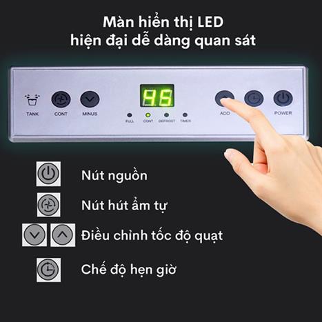 Máy hút ẩm Fujihaia DH70BL Màu Xanh đen