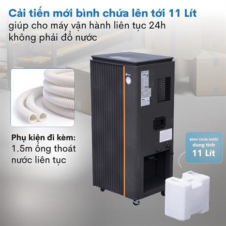 Máy hút ẩm Fujihaia DH90B Màu Đen