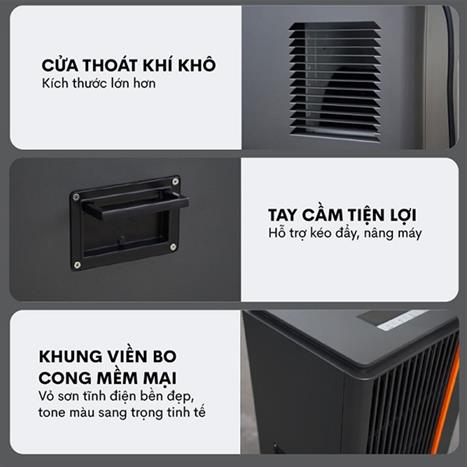 Máy hút ẩm Fujihaia DH90B Màu Đen