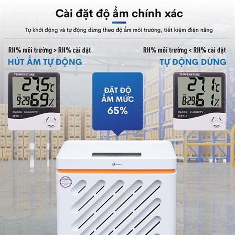 Máy hút ẩm Fujihaia DH90W Màu Trắng