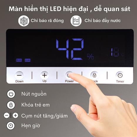 Máy hút ẩm Fujihaia DH90W Màu Trắng