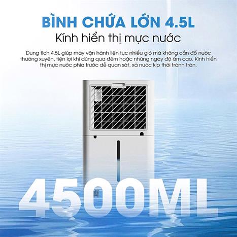 Máy hút ẩm Kalite DrySense A6 Màu Trắng