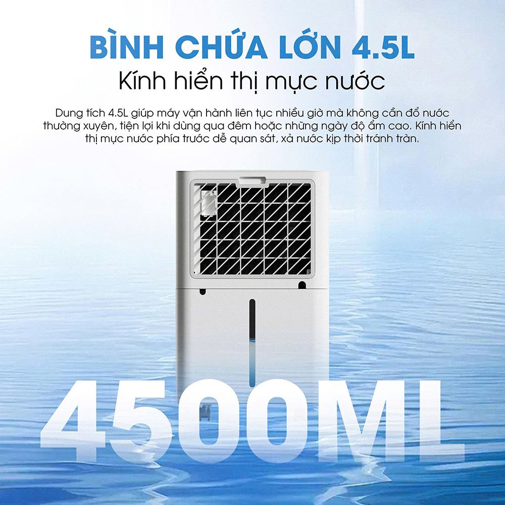 Máy hút ẩm Kalite DrySense A6 Màu Trắng