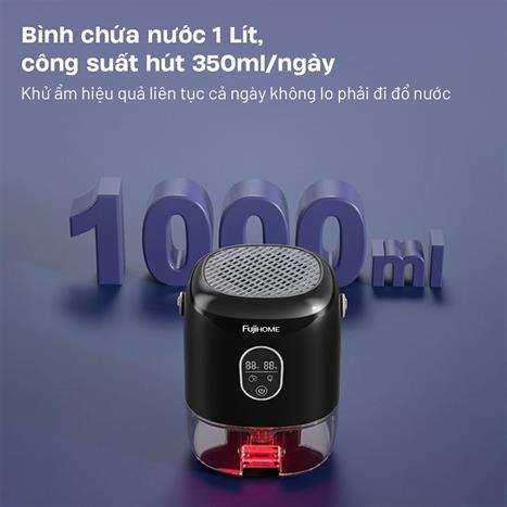 Máy hút ẩm FUJIHOME DHP035-MINI Màu Đen