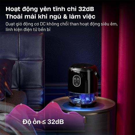 Máy hút ẩm FUJIHOME DHP035-MINI Màu Đen