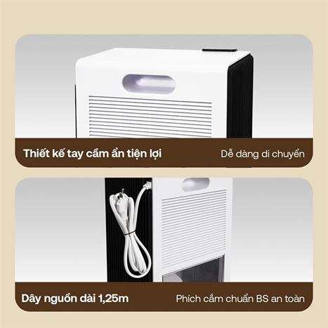 Máy hút ẩm FUJIHOME DHP23-MINI Màu Trắng