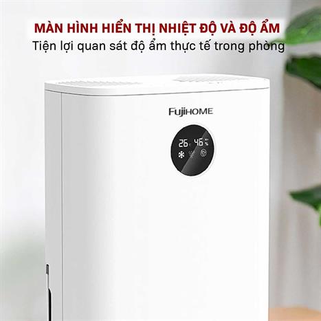 Máy hút ẩm kết hợp lọc không khí Fujihome DHP05-MINI Màu Trắng