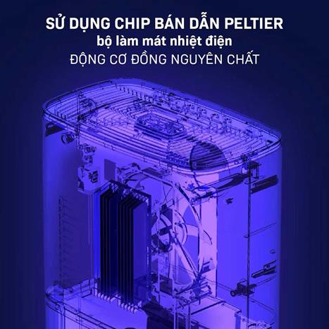 Máy hút ẩm kết hợp lọc không khí Fujihome DHP05-MINI Màu Trắng