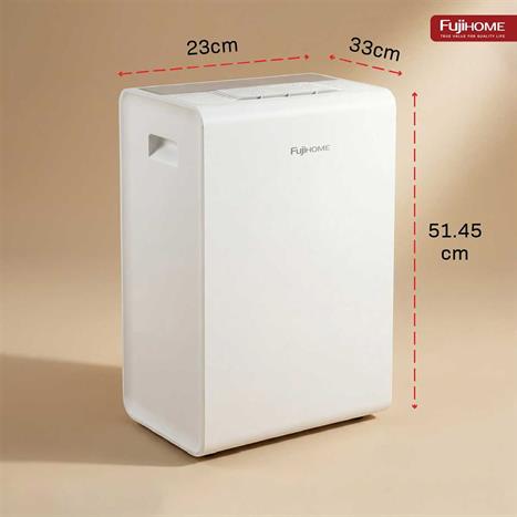 Máy hút ẩm kết hợp lọc không khí FUJIHOME DH14W-HEPA Màu Trắng