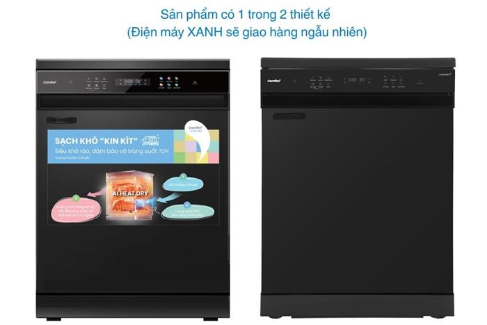 Máy rửa chén độc lập Comfee CDWEF1401HB-W-VN Màu Đen