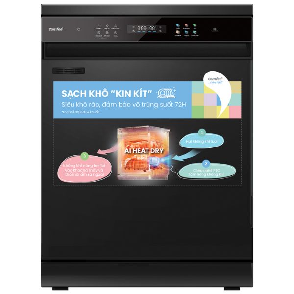 Máy rửa bát độc lập Comfee CDWEF1401HB-W-VN