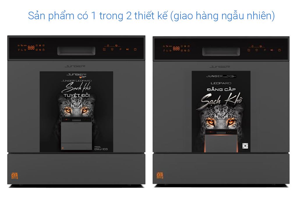 Máy rửa chén độc lập Junger Leopard DWJ-103 Màu Đen - Xám