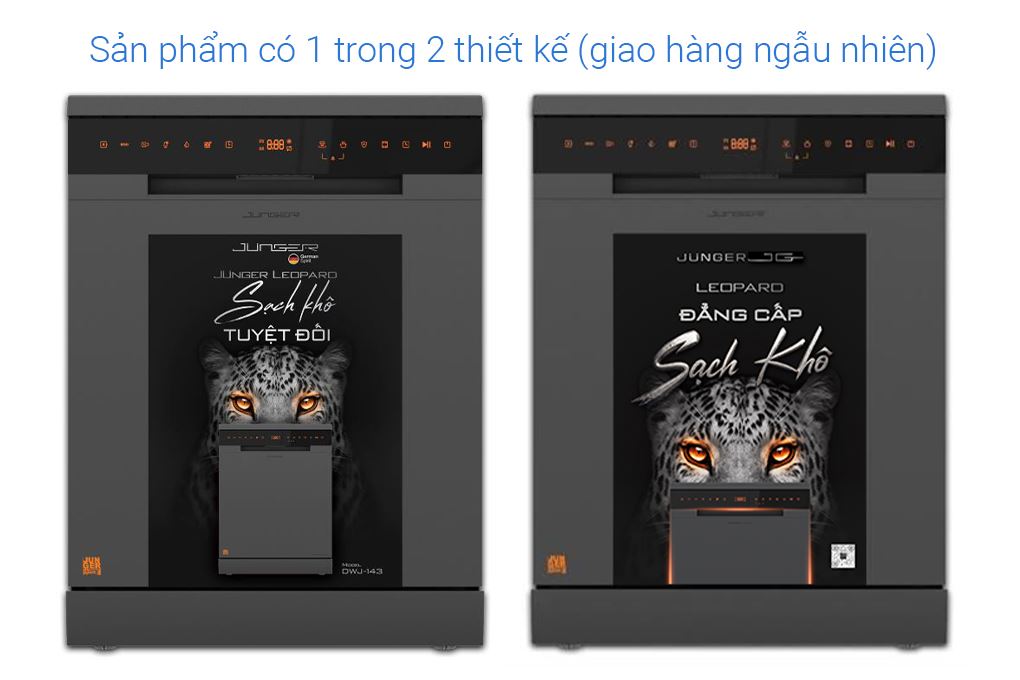 Máy rửa chén độc lập Junger Leopard DWJ-143 Màu Đen