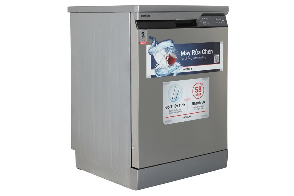 Máy rửa chén độc lập Hitachi HDF-F146VX Màu Bạc
