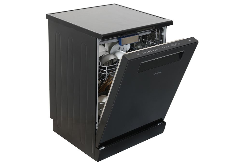 Máy rửa chén độc lập Hitachi HDF-F158CVGB Màu Đen