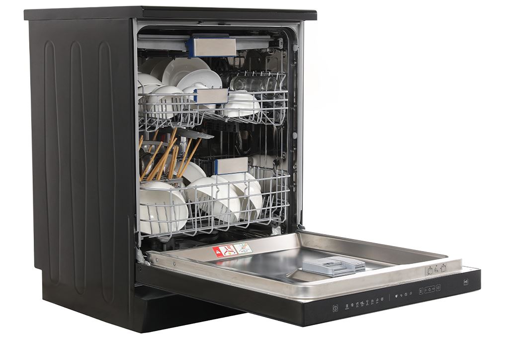 Máy rửa chén độc lập Hitachi HDF-F158CVGB Màu Đen