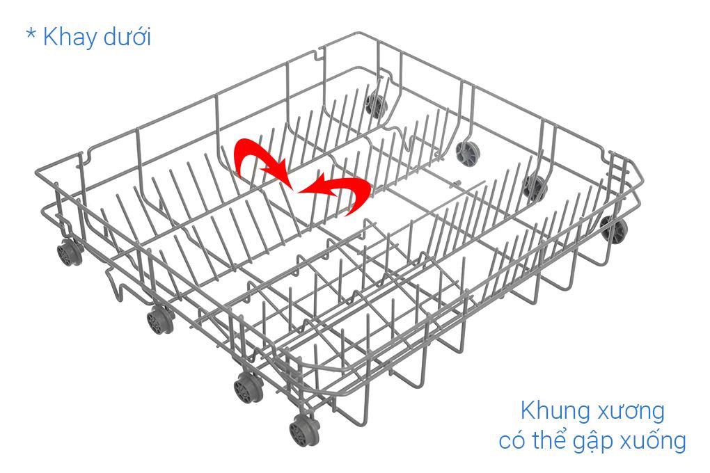Máy rửa chén độc lập Comfee CDW-8F60RB Màu Đen