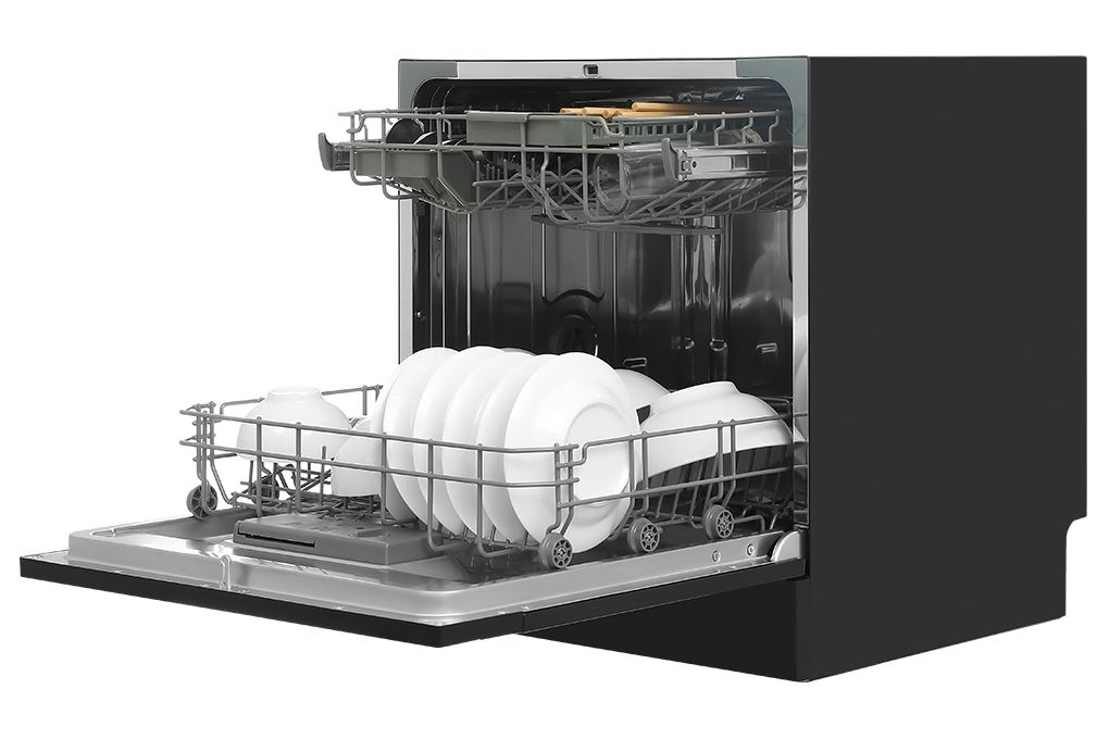Máy rửa chén độc lập Comfee CDW-8F60RB Màu Đen