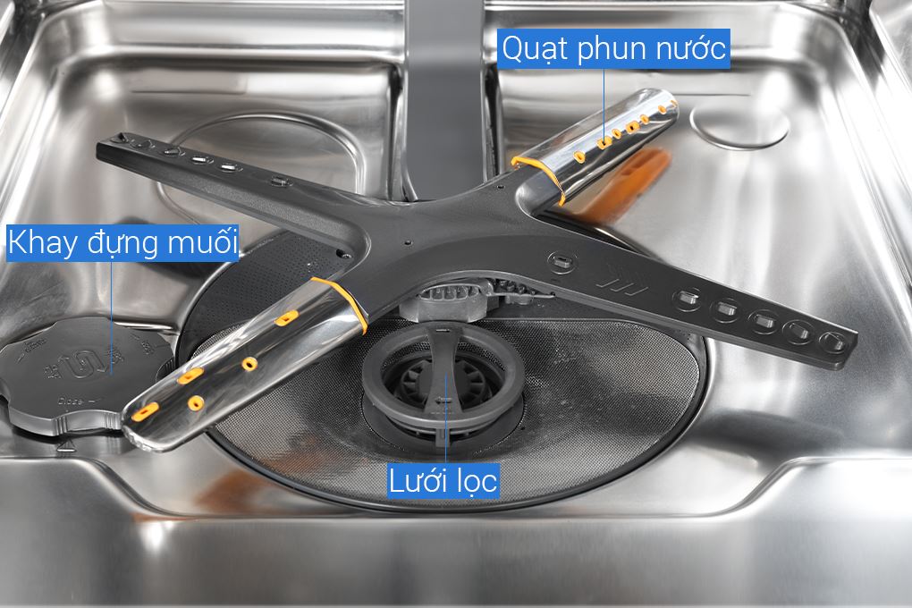 Máy rửa chén độc lập LG LDT14SVA4 Màu Xám