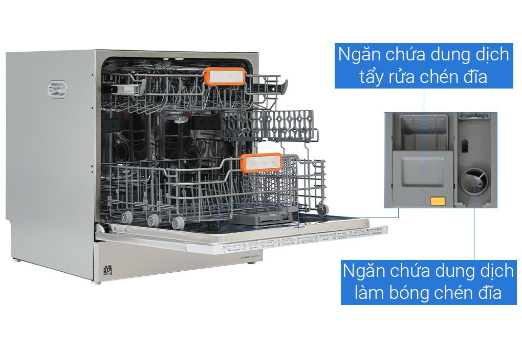 Máy rửa chén độc lập Junger Leopard DWJ-100 Màu Inox