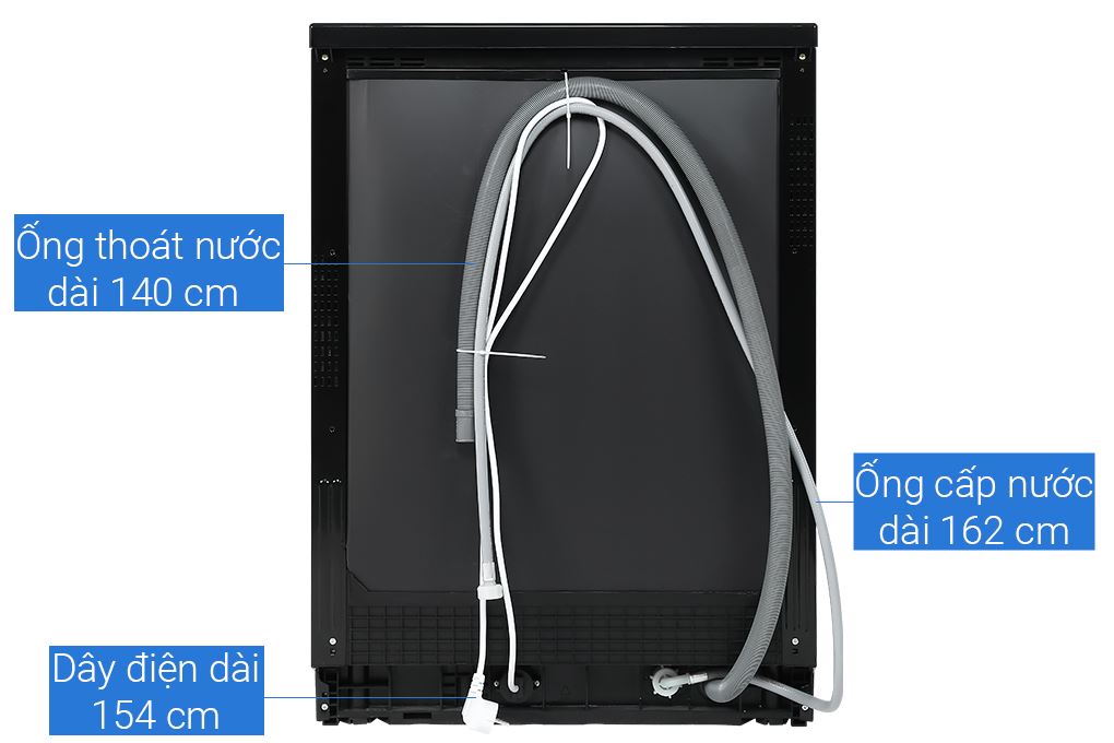 Máy rửa chén độc lập Toshiba DW-15F9(B)-VN Màu Đen