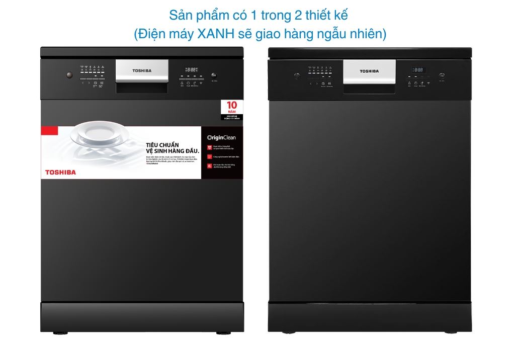Máy rửa chén độc lập Toshiba DW-15F9(B)-VN Màu Đen