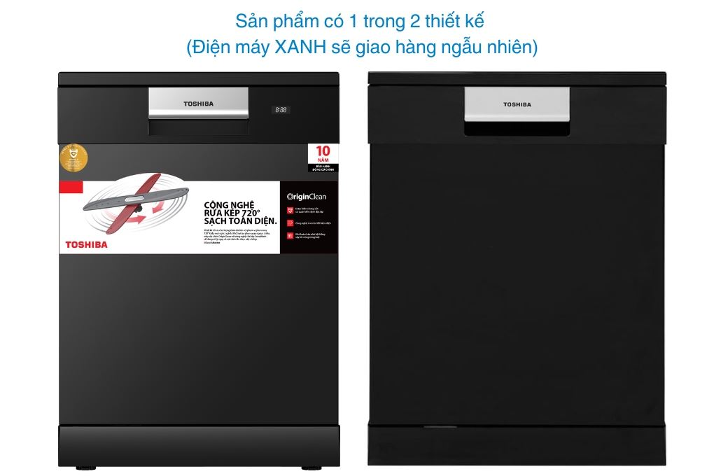 Máy rửa chén độc lập Toshiba DW-15F8(B)-VN Màu Đen