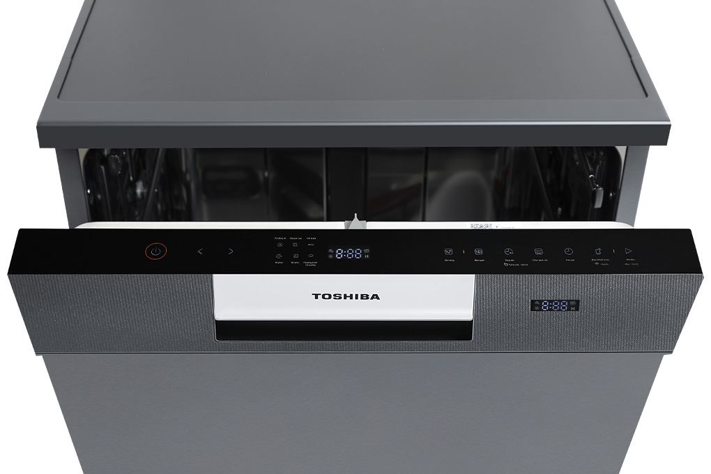 Máy rửa chén độc lập Toshiba DW-15F7(G)-VN Màu Xám
