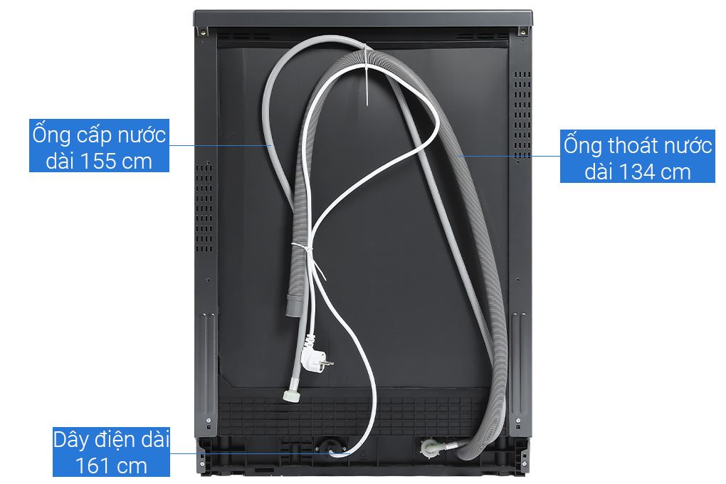 Máy rửa chén độc lập Toshiba DW-15F7(G)-VN Màu Xám
